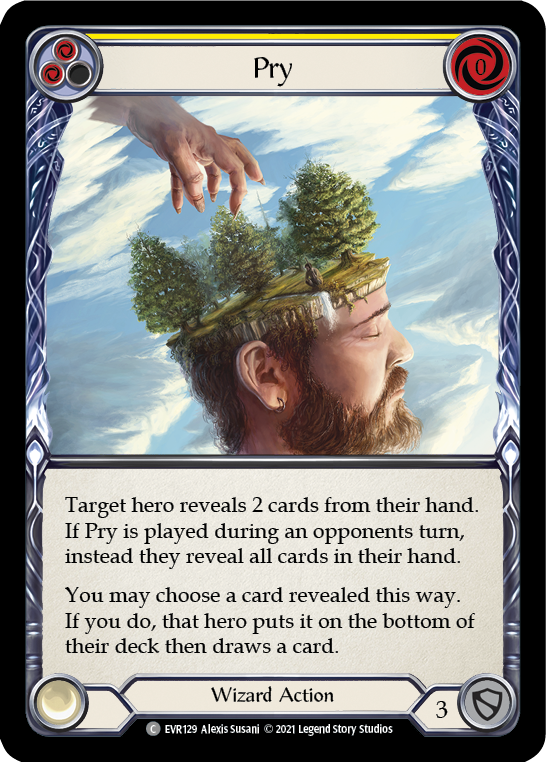 Pry (Yellow) [EVR129] (Everfest)  1st Edition Rainbow Foil | L.A. Mood Comics and Games