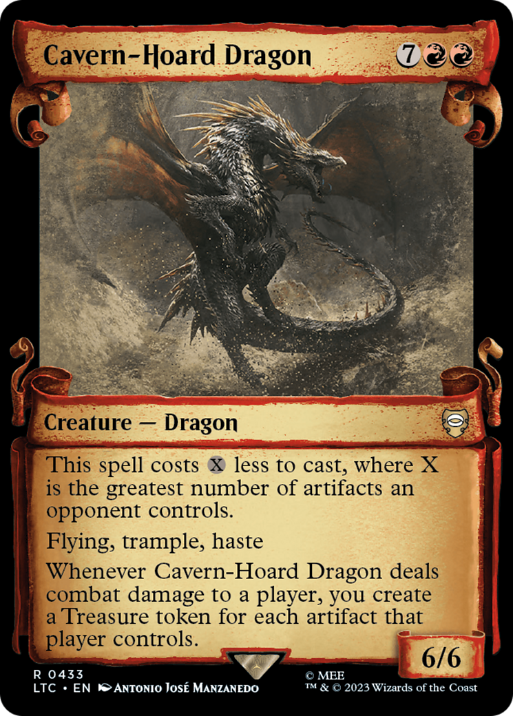 Cavern-Hoard Dragon [The Lord of the Rings: Tales of Middle-Earth Commander Showcase Scrolls] | L.A. Mood Comics and Games