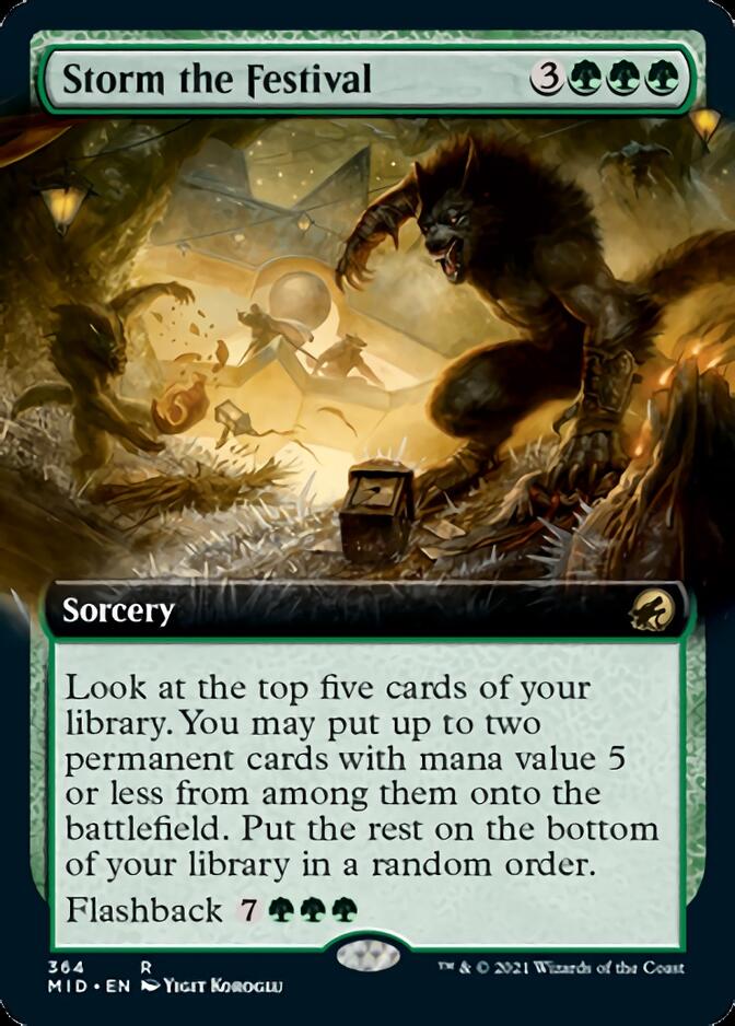 Storm the Festival (Extended Art) [Innistrad: Midnight Hunt] | L.A. Mood Comics and Games