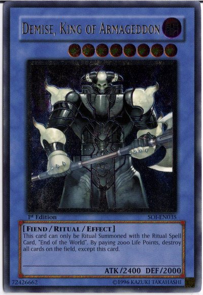 Demise, King of Armageddon (UTR) [SOI-EN035] Ultimate Rare | L.A. Mood Comics and Games