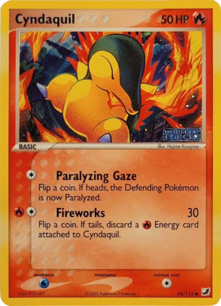 Cyndaquil (54/115) (Stamped) [EX: Unseen Forces] | L.A. Mood Comics and Games