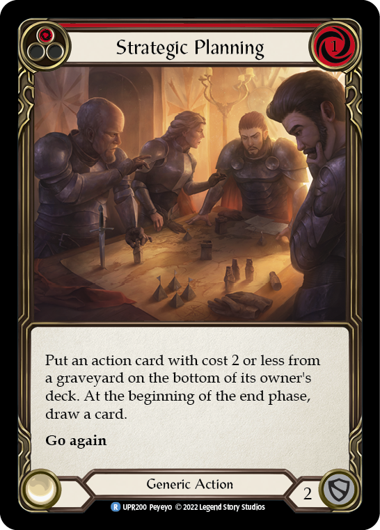 Strategic Planning (Red) [UPR200] (Uprising)  Rainbow Foil | L.A. Mood Comics and Games