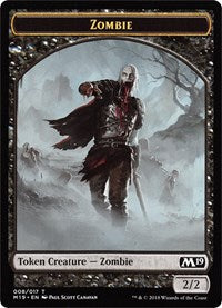 Zombie // Thopter Double-Sided Token (Game Night) [Core Set 2019 Tokens] | L.A. Mood Comics and Games