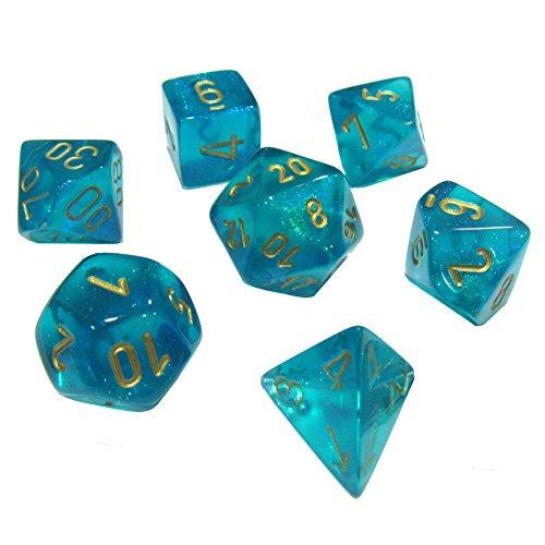 Chessex: Polyhedral Borealis™ Dice sets (7pc) | L.A. Mood Comics and Games