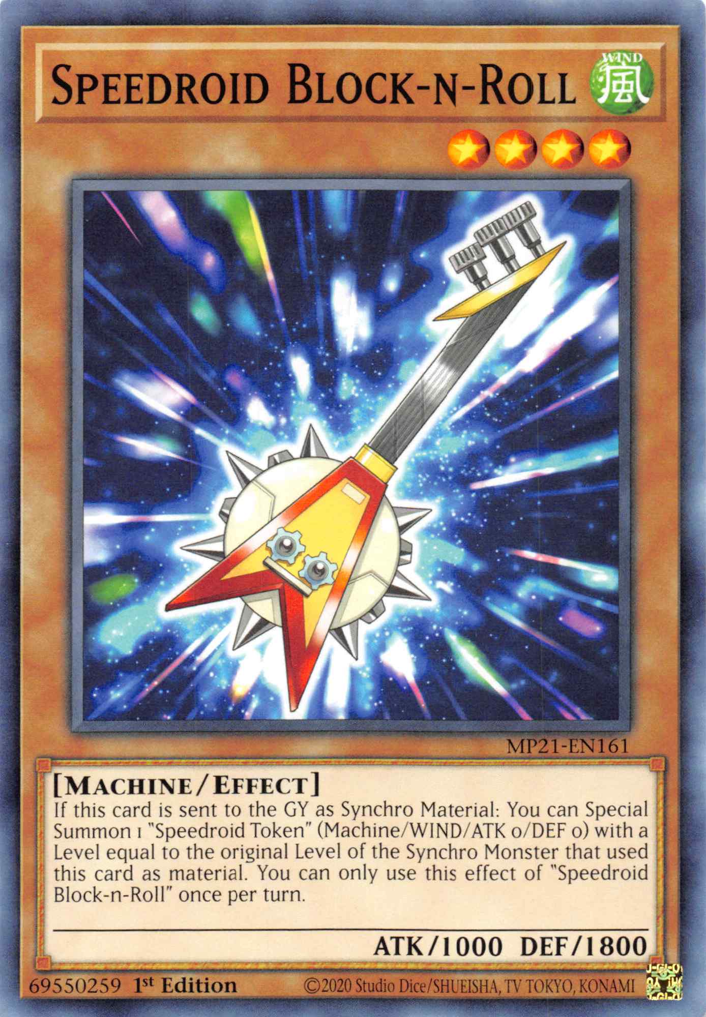Speedroid Block-n-Roll [MP21-EN161] Common | L.A. Mood Comics and Games