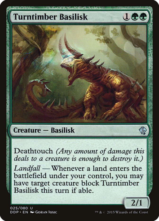 Turntimber Basilisk [Duel Decks: Zendikar vs. Eldrazi] | L.A. Mood Comics and Games