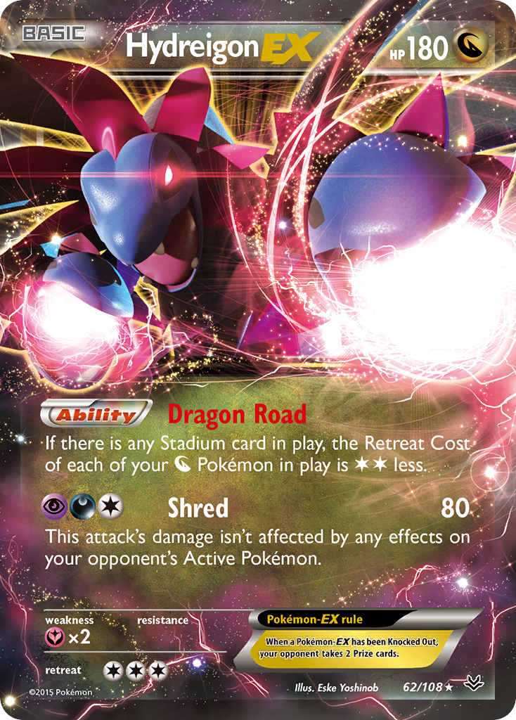 Hydreigon EX (62/108) [XY: Roaring Skies] | L.A. Mood Comics and Games