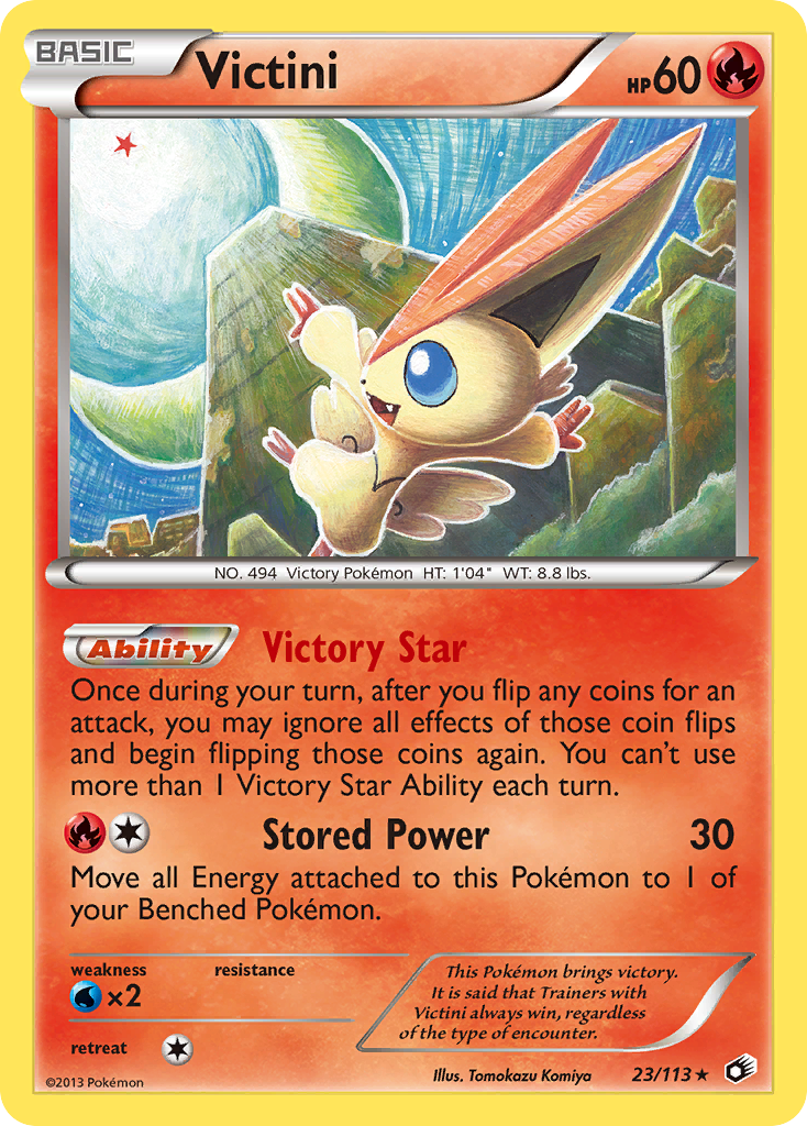 Victini (23/113) (Theme Deck Exclusive) [Black & White: Legendary Treasures] | L.A. Mood Comics and Games