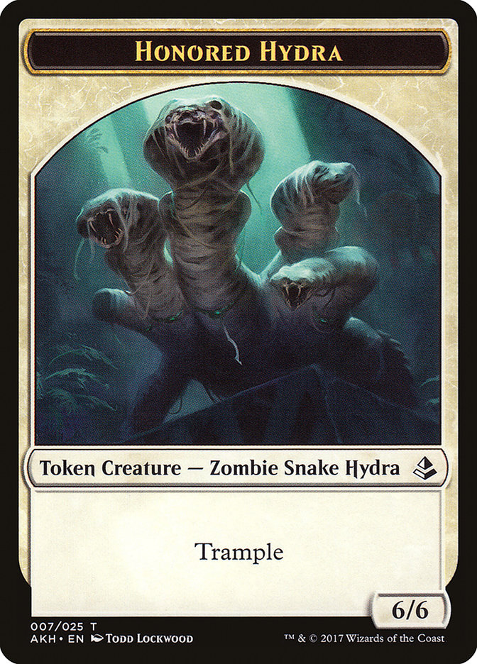 Honored Hydra // Warrior Double-Sided Token [Amonkhet Tokens] | L.A. Mood Comics and Games