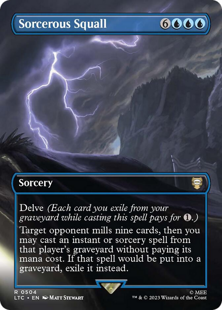 Sorcerous Squall (Borderless) [The Lord of the Rings: Tales of Middle-Earth Commander] | L.A. Mood Comics and Games