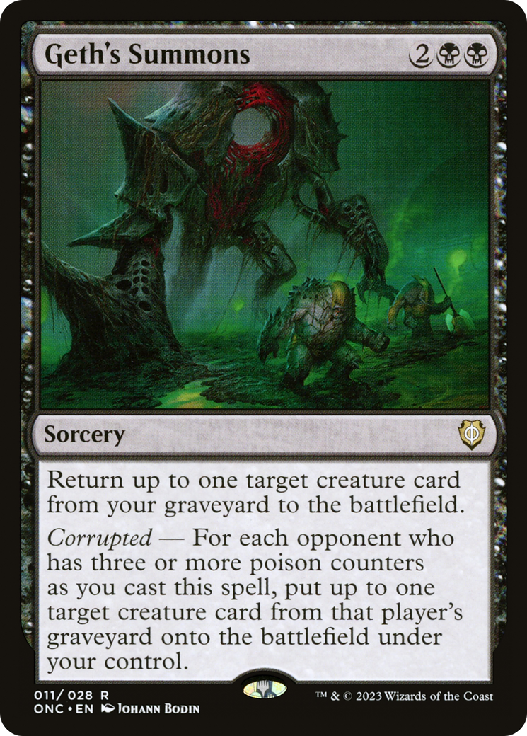 Geth's Summons [Phyrexia: All Will Be One Commander] | L.A. Mood Comics and Games