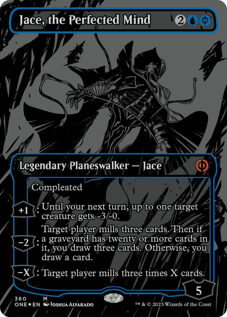 Jace, the Perfected Mind (Oil Slick Raised Foil) [Phyrexia: All Will Be One] | L.A. Mood Comics and Games