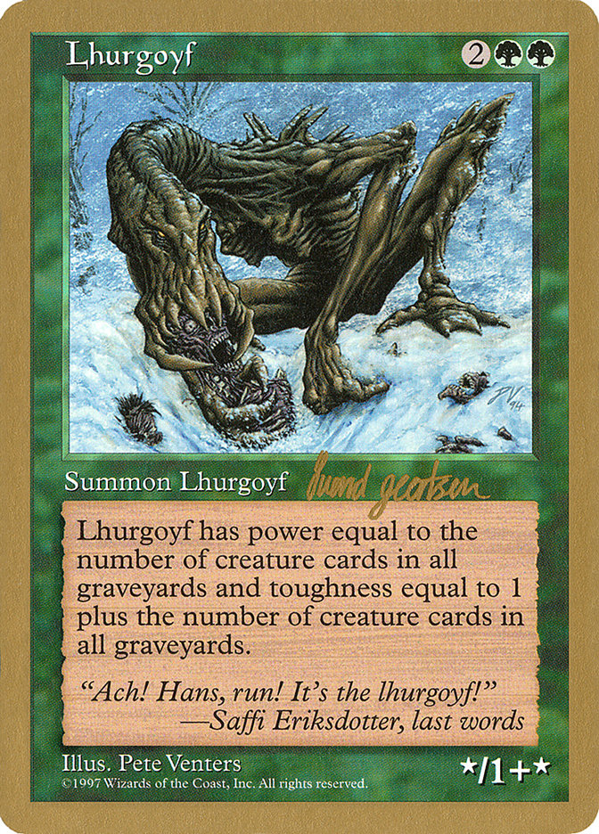 Lhurgoyf (Svend Geertsen) [World Championship Decks 1997] | L.A. Mood Comics and Games