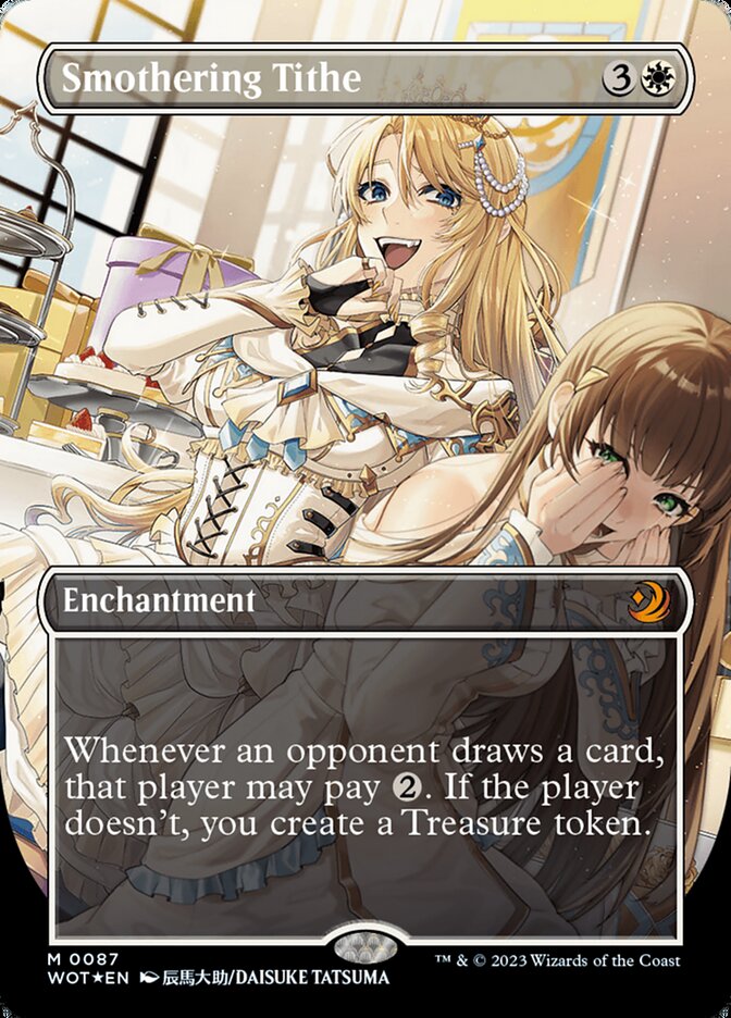Smothering Tithe (Anime Borderless) (Confetti Foil) [Wilds of Eldraine: Enchanting Tales] | L.A. Mood Comics and Games