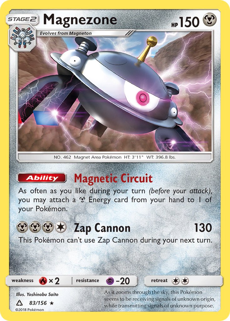 Magnezone (83/156) (Prerelease Kit Exclusive) (Theme Deck Exclusive) [Sun & Moon: Ultra Prism] | L.A. Mood Comics and Games