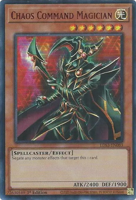 Chaos Command Magician (Red) [LDS3-EN083] Ultra Rare | L.A. Mood Comics and Games