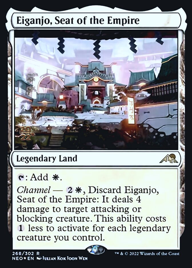 Eiganjo, Seat of the Empire [Kamigawa: Neon Dynasty Prerelease Promos] | L.A. Mood Comics and Games