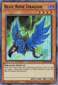 Blue Rose Dragon (Blue) [LDS2-EN104] Ultra Rare | L.A. Mood Comics and Games