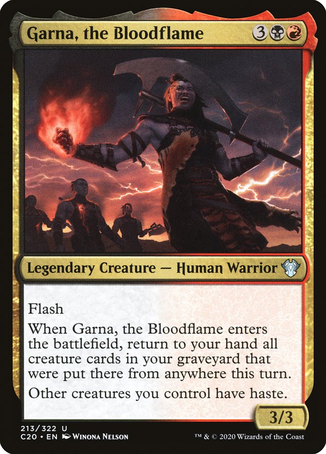 Garna, the Bloodflame [Commander 2020] | L.A. Mood Comics and Games