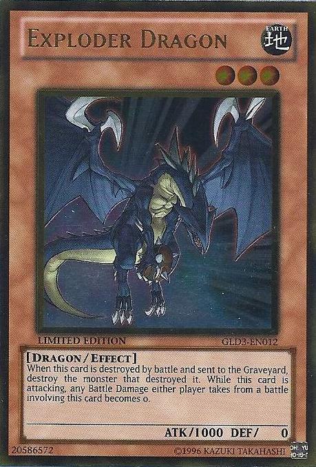 Exploder Dragon [GLD3-EN012] Gold Rare | L.A. Mood Comics and Games