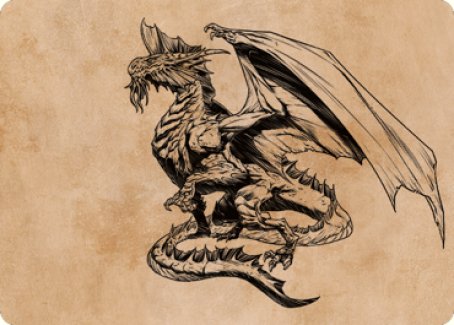 Ancient Silver Dragon Art Card (47) [Commander Legends: Battle for Baldur's Gate Art Series] | L.A. Mood Comics and Games