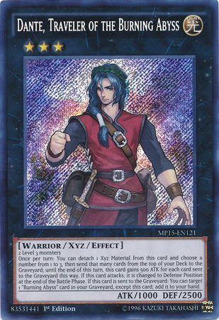 Dante, Traveler of the Burning Abyss [MP15-EN121] Secret Rare | L.A. Mood Comics and Games