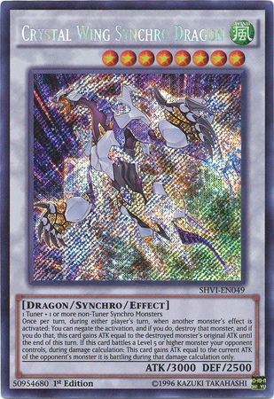 Crystal Wing Synchro Dragon [SHVI-EN049] Secret Rare | L.A. Mood Comics and Games