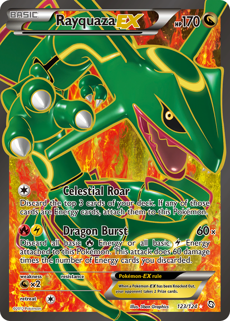 Rayquaza EX (123/124) [Black & White: Dragons Exalted] | L.A. Mood Comics and Games