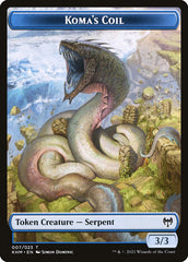 Elf Warrior // Koma's Coil Double-Sided Token [Kaldheim Tokens] | L.A. Mood Comics and Games