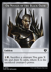 Eldrazi // Emblem - Ob Nixilis of the Black Oath Double-Sided Token [Commander Masters Tokens] | L.A. Mood Comics and Games