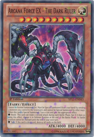 Arcana Force EX - The Dark Ruler [SP13-EN043] Starfoil Rare | L.A. Mood Comics and Games