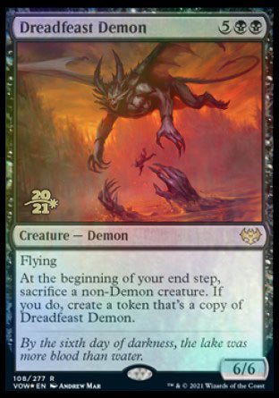 Dreadfeast Demon [Innistrad: Crimson Vow Prerelease Promos] | L.A. Mood Comics and Games