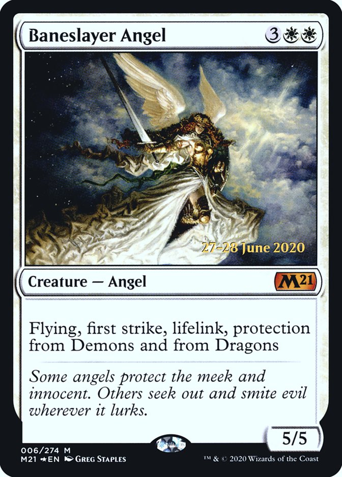 Baneslayer Angel [Core Set 2021 Prerelease Promos] | L.A. Mood Comics and Games