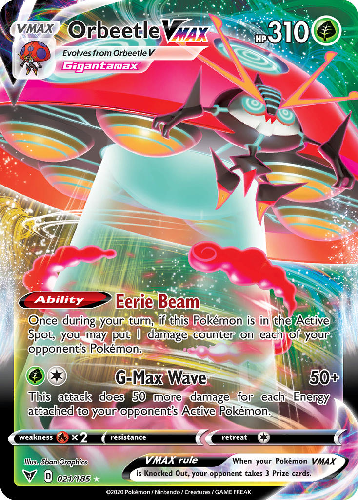 Orbeetle VMAX (021/185) [Sword & Shield: Vivid Voltage] | L.A. Mood Comics and Games