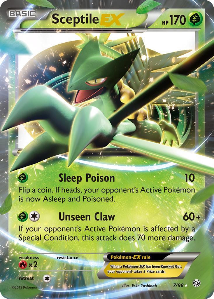 Sceptile EX (7/98) [XY: Ancient Origins] | L.A. Mood Comics and Games