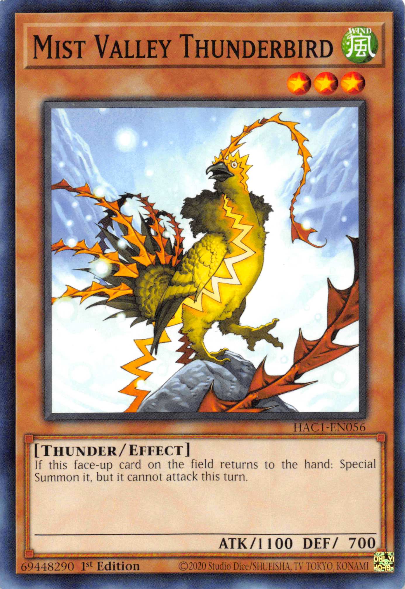 Mist Valley Thunderbird [HAC1-EN056] Common | L.A. Mood Comics and Games