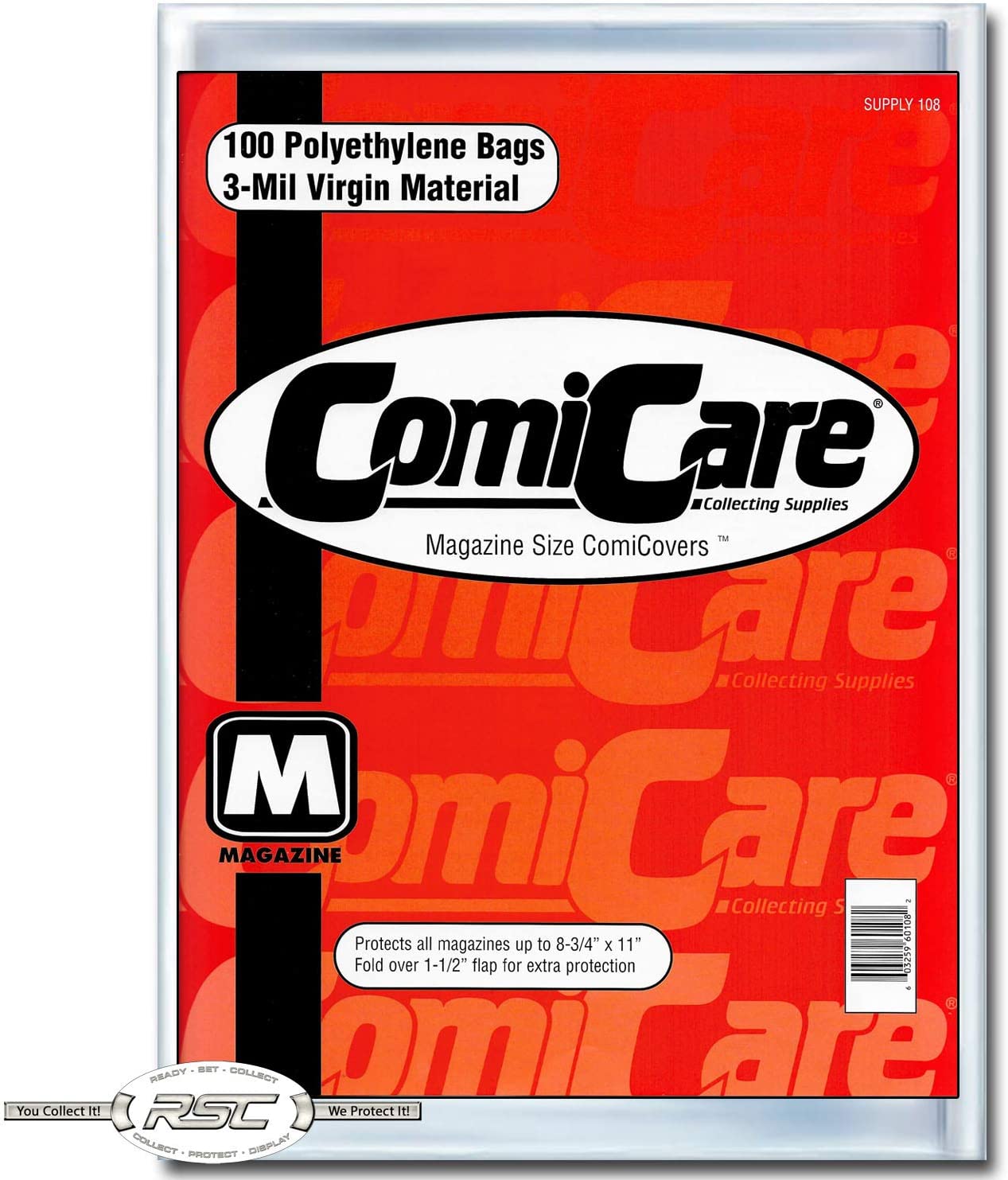 ComiCare Magazine Size Comic Book Polyethylene Bags | L.A. Mood Comics and Games