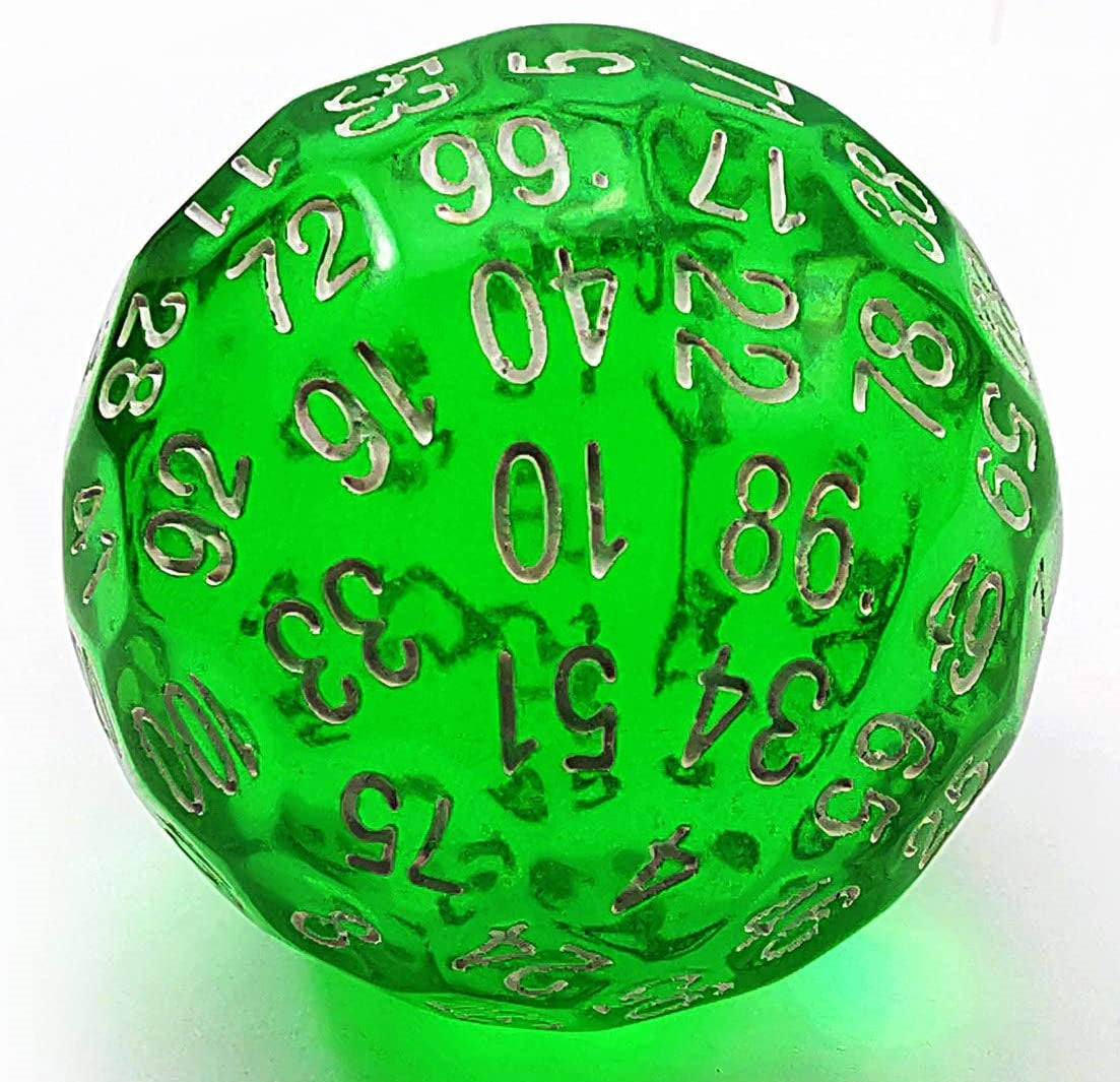 100 Sided Die - Green D100 | L.A. Mood Comics and Games