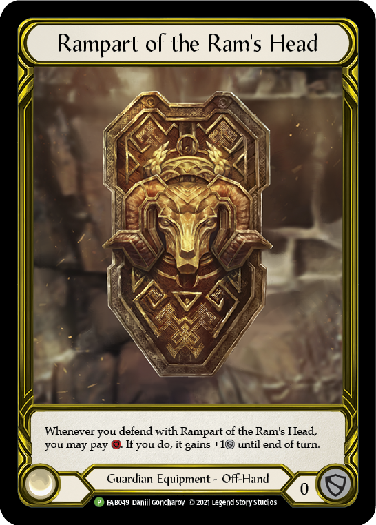 Rampart of the Ram's Head (Golden) [FAB049] (Promo)  Cold Foil | L.A. Mood Comics and Games