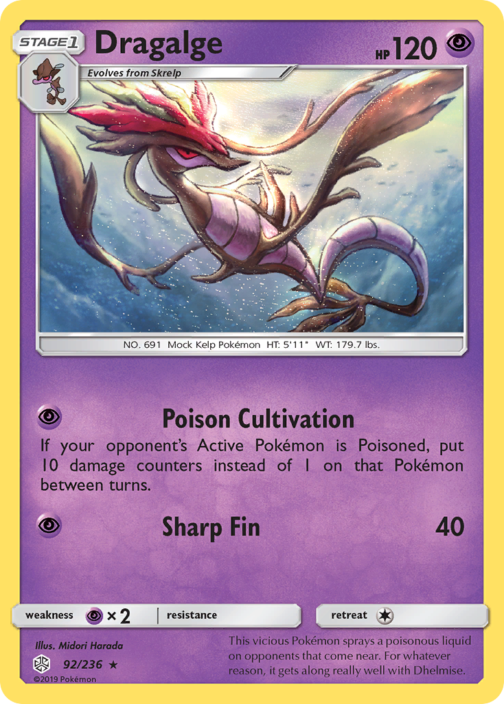 Dragalge (92/236) [Sun & Moon: Cosmic Eclipse] | L.A. Mood Comics and Games