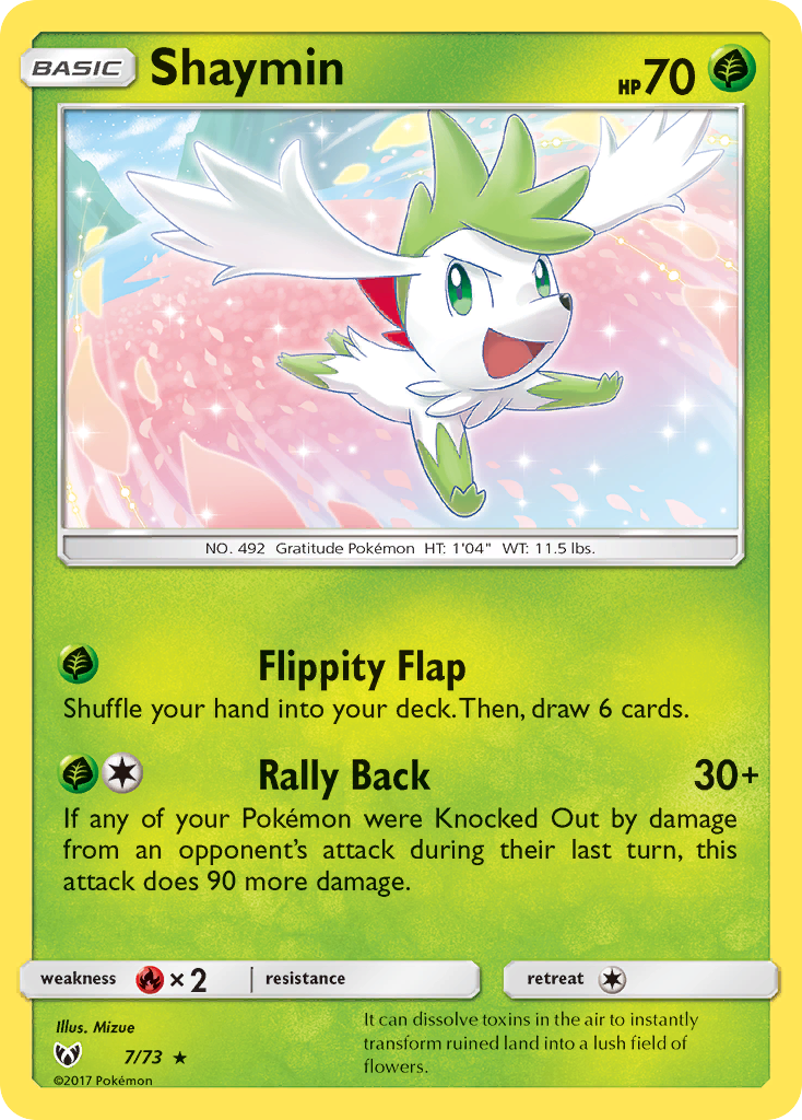 Shaymin (7/73) [Sun & Moon: Shining Legends] | L.A. Mood Comics and Games