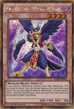 Blackwing - Kris the Crack of Dawn [PGL2-EN006] Gold Secret Rare | L.A. Mood Comics and Games