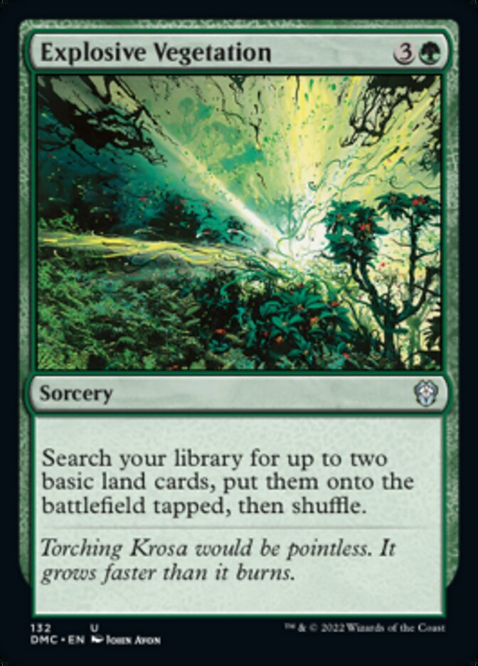 Explosive Vegetation [Dominaria United Commander] | L.A. Mood Comics and Games