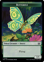 Butterfly // City's Blessing Double-Sided Token [March of the Machine Commander Tokens] | L.A. Mood Comics and Games