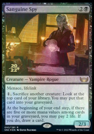 Sanguine Spy [Streets of New Capenna Prerelease Promos] | L.A. Mood Comics and Games