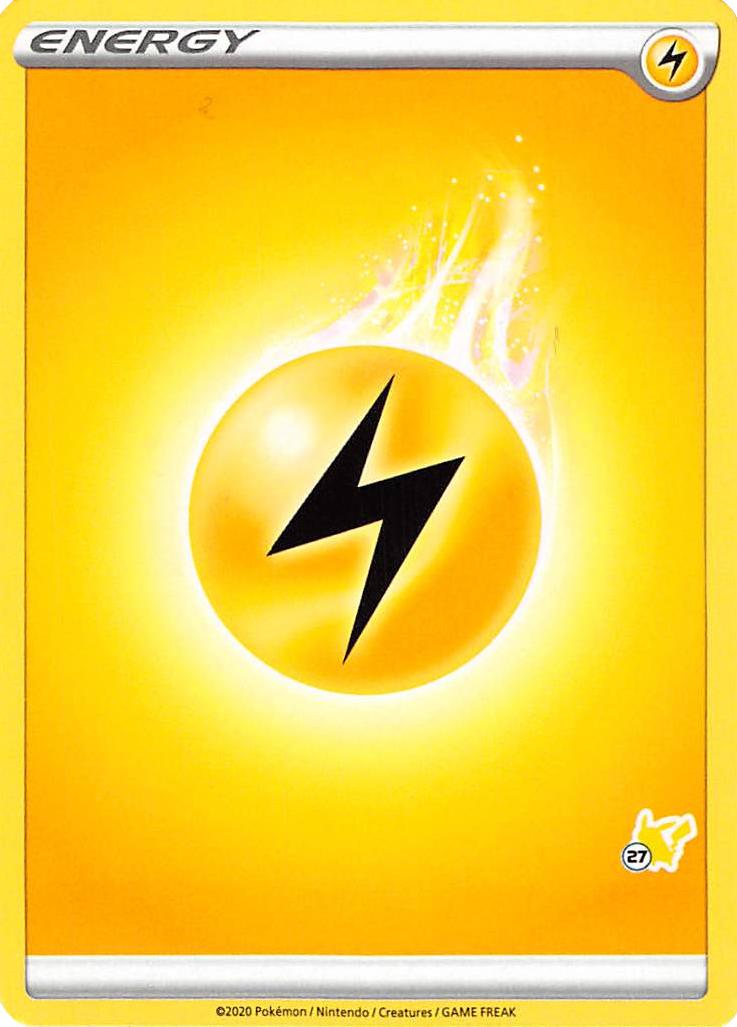 Lightning Energy (Pikachu Stamp #27) [Battle Academy 2022] | L.A. Mood Comics and Games