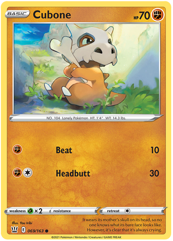 Cubone (069/163) [Sword & Shield: Battle Styles] | L.A. Mood Comics and Games