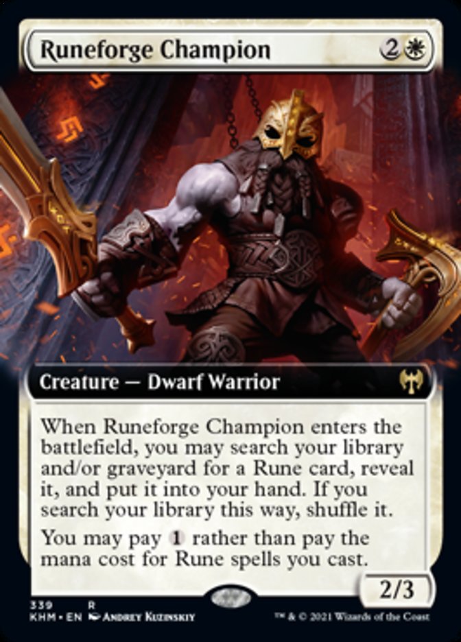 Runeforge Champion (Extended Art) [Kaldheim] | L.A. Mood Comics and Games