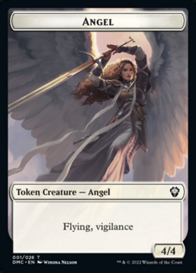 Angel Token [Dominaria United Commander Tokens] | L.A. Mood Comics and Games