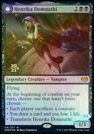 Henrika Domnathi // Henrika, Infernal Seer [Innistrad: Crimson Vow Prerelease Promos] | L.A. Mood Comics and Games